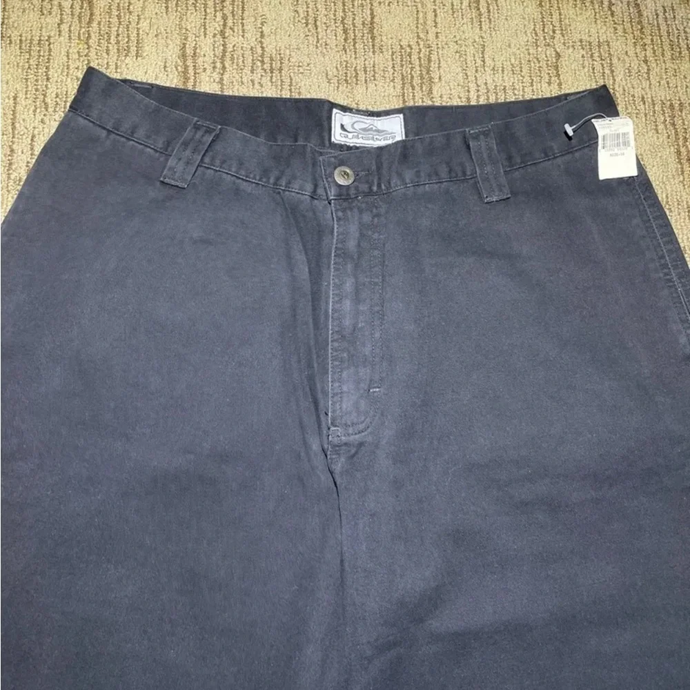 Vintage Y2K Men’s Quiksilver Double Barrel Wide Leg Black Pants - Picture 2 of 4
